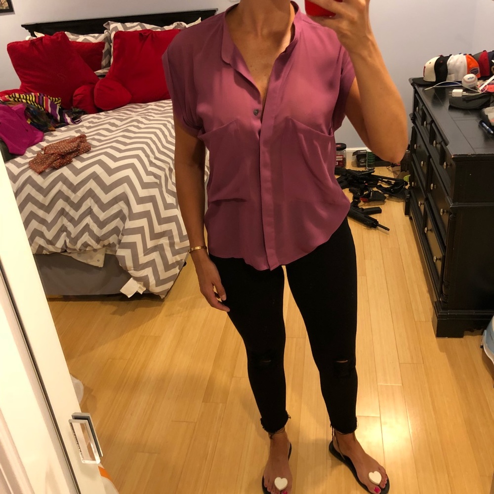 Patterson j Kincaid pink top